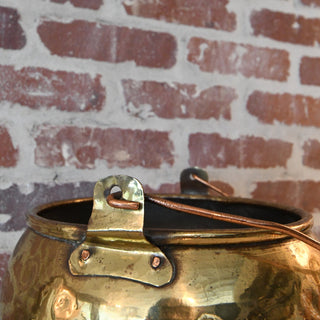 Antique Brass Pot with Handles - Details and Design - Antique - Details and Design Showroom
