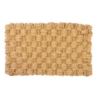 Basket Weave Woven Coconut Fiber Doormat - Details and Design - Door Mat - Entryways