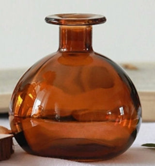 Glass Flower Bud Vases in Amber | Sweet Home Deco - Details and Design - Vase - Sweet Home Deco