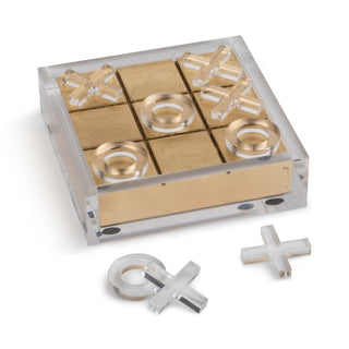 Modern Acrylic Tic - Tac - Toe Game Set | Stylish Entertainment | Elegant Game Set - Details and Design - Accessories - Regina Andrew