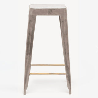 Modern Storm Leather Jamy Counter Stool | 26" Seat Height - Details and Design - Counter Stool - Made Goods