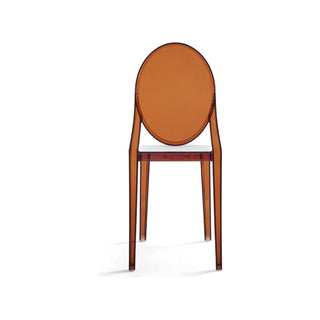 Set of 2 Philippe Starck Amber Victoria Ghost Chairs - Timeless and Modern