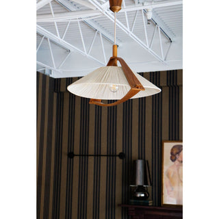 Antique Hanging Woven Wood Pendant Light - Details and Design - Pendant Lamps - Schwung