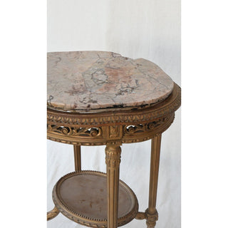 Antique Marble Stone Side Table - Details and Design - Antique - Details and Design Showroom