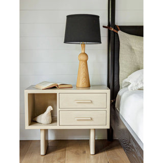 Classic Bella Skirt Table Lamp in wooden finish – Stylish illumination