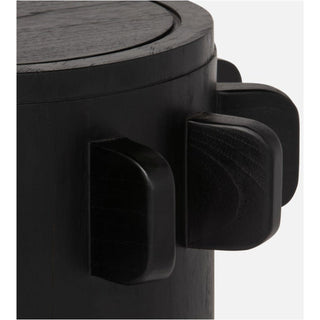 Black Suar Mindi Wood Odin Stool - Details and Design - Wood Stool - Made Goods