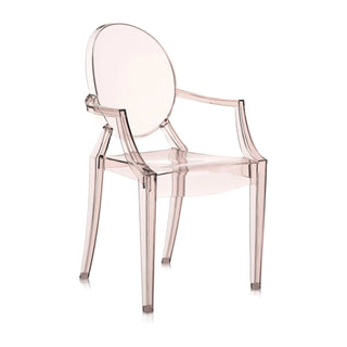 Blush Orange Louis Ghost Chair with Arms by Philippe Starck, Set of 2 - Details and Design - Chair - Kartell