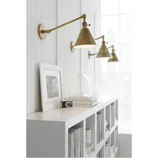 Boston Functional Single Arm Library Light - Details and Design - Wall Sconce - Visual Comfort