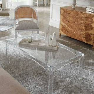 Made Goods Fargo Clear Acrylic Coffee Table with Tempered Glass