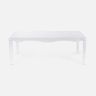 Made Goods Fargo Clear Acrylic Coffee Table with Tempered Glass