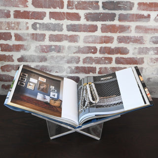 Elegant Acrylic Book Display Stand for Books and Magazines