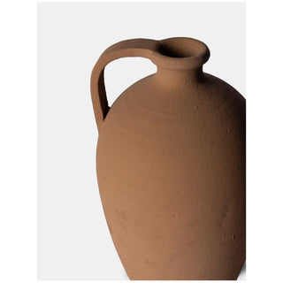 Decorative Terracotta Vase with Textured Finish - Artisanal Charm