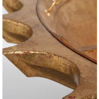 Textured Gold Leaf Metal Sarea Chandelier Pendant - Details and Design - Chandelier - Made Goods