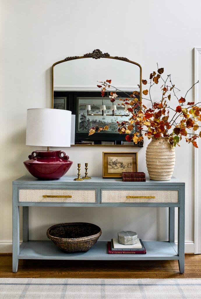 Foyer designer by house designer Washington DC