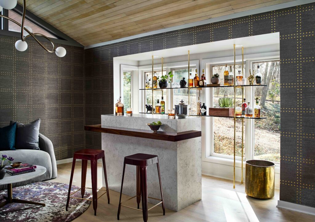 Custom wet bar in Annapolis home renovation