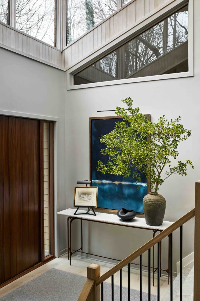 New foyer in Annapolis vacation home renovation