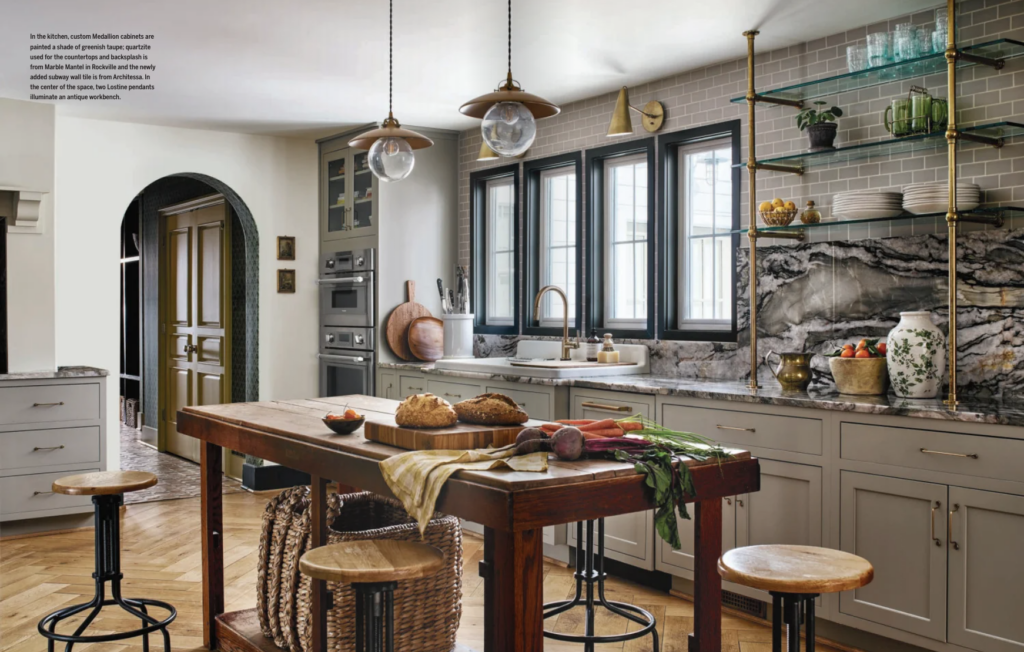 Custom kitchen renovation by Details and Design featuring luxury cabinetry, statement lighting, custom storage, and timeless interior design in Annapolis, Maryland.