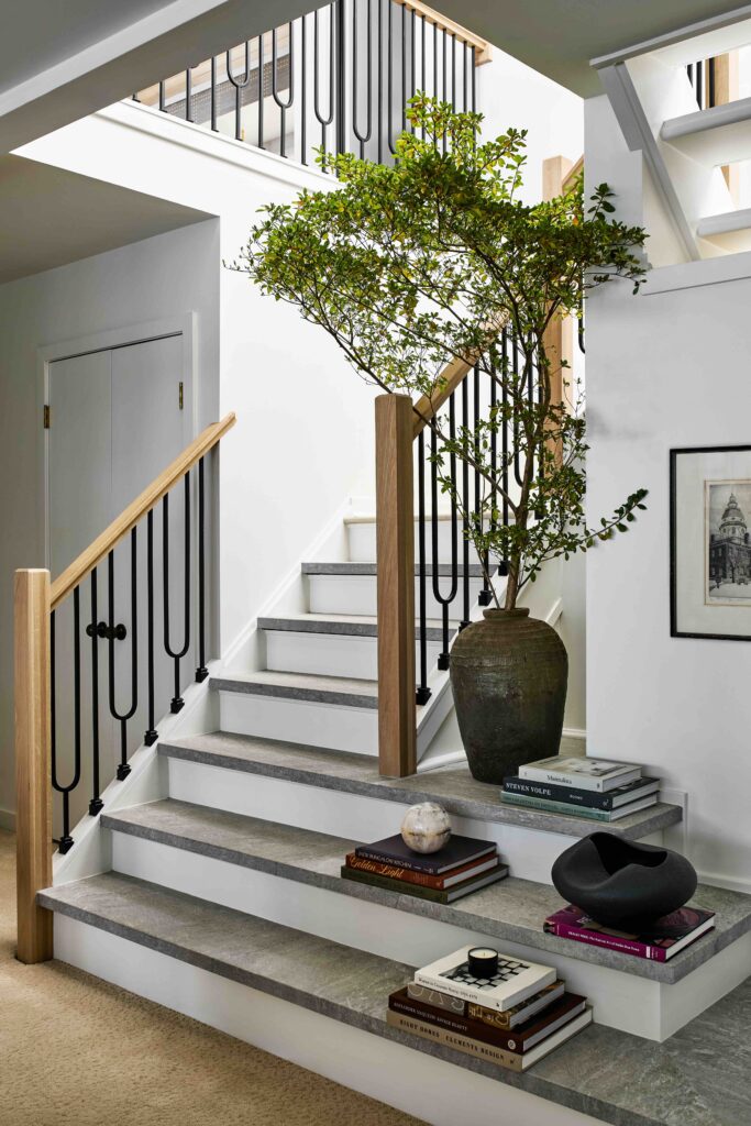 Home renovation in Annapolis with updated staircase